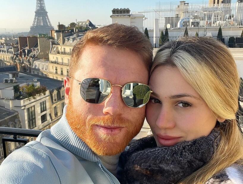 Saúl Álvarez y Fernanda Gómez/Instagram
