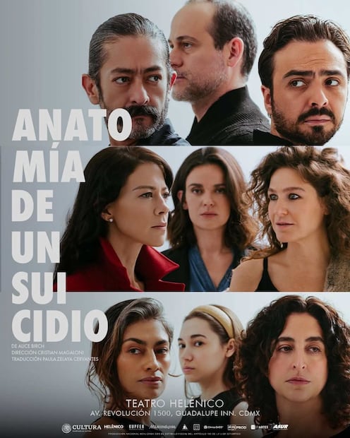 Fernanda Castillo participa en la puesta en escena de 'Anatomía de un suicidio' / Foto: Instagram @anatomia_teatro