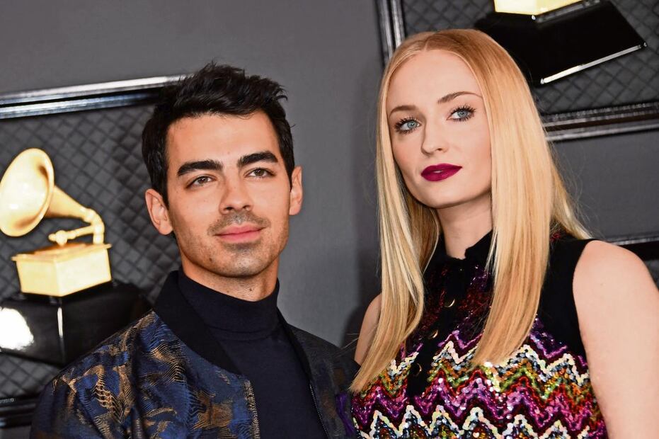 Joe Jonas y Sophie Turner. (Foto: AFP)