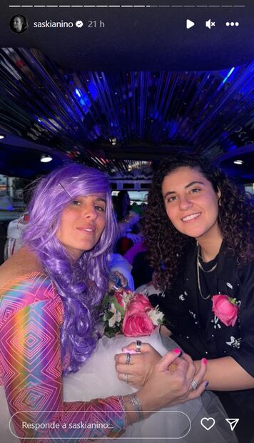 Saskia Niño de Rivera y Mariel Duayhe celebran especial boda en Las Vegas