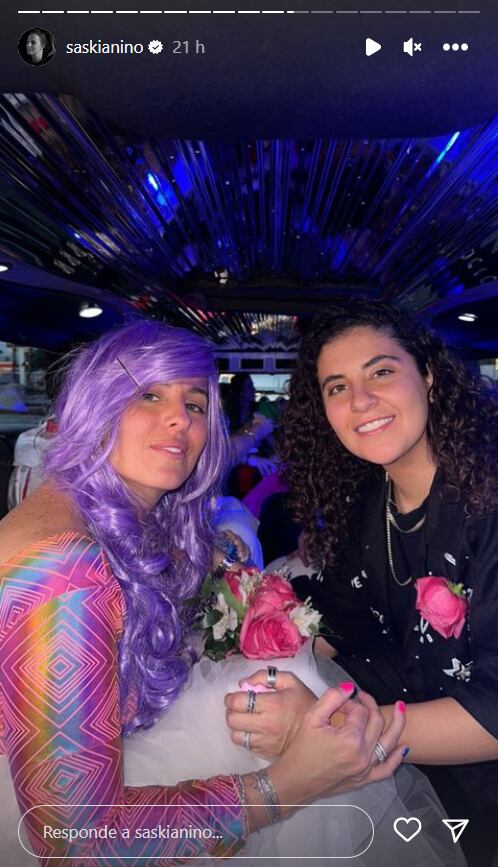 Saskia Niño de Rivera y Mariel Duayhe celebran especial boda en Las Vegas