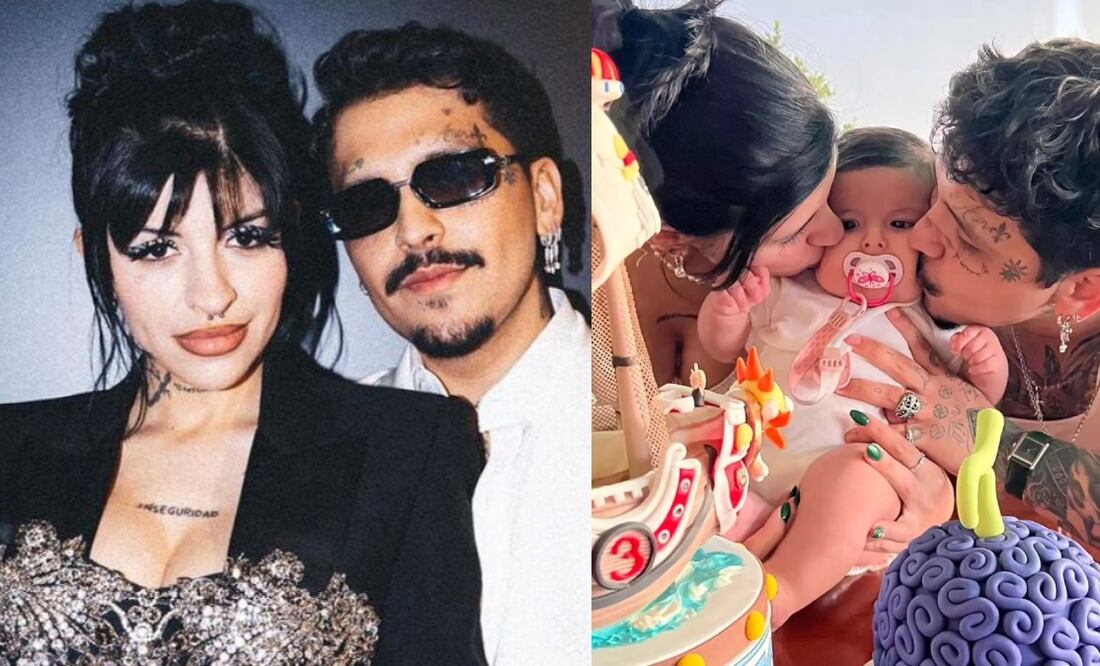 Christian Nodal y Cazzu celebran el primer año de Inti con lujosa fiesta