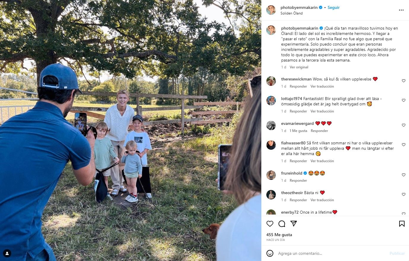 El príncipe Alejandro, el príncipe Gabriel y el príncipe Julián posan para la cámara de sus papás / Instagram