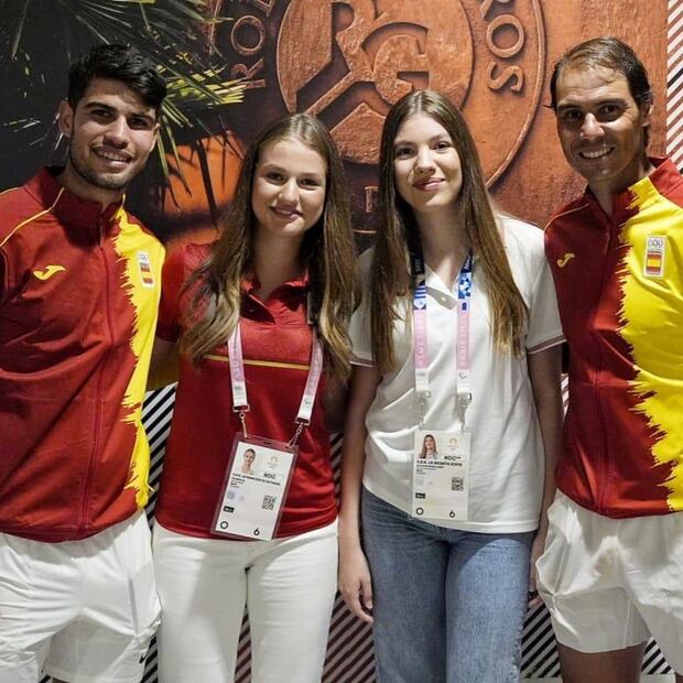 La princesa Leonor y la infanta Sofía felicitaron a Nadal y Alcaraz / Foto: Instagram