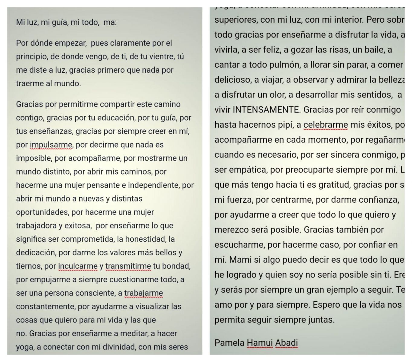 Carta de amor: Paola Albarrán, Ana Tejeda, Pamela Hamui y Bernie Noval escriben a mamá