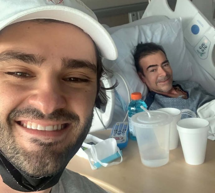 Toño Mauri junto a su hijo / Foto: Instagram @antonio_mauri_