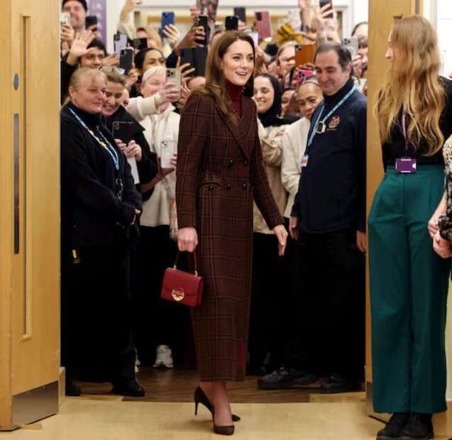 Kate Middleton en su visita al Hospital Royal Marsden / Foto: AFP