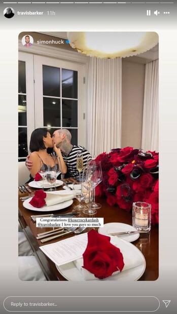 Kourtney Kardashian se compromete con Travis Barker con anillo de 1 millón de dólares