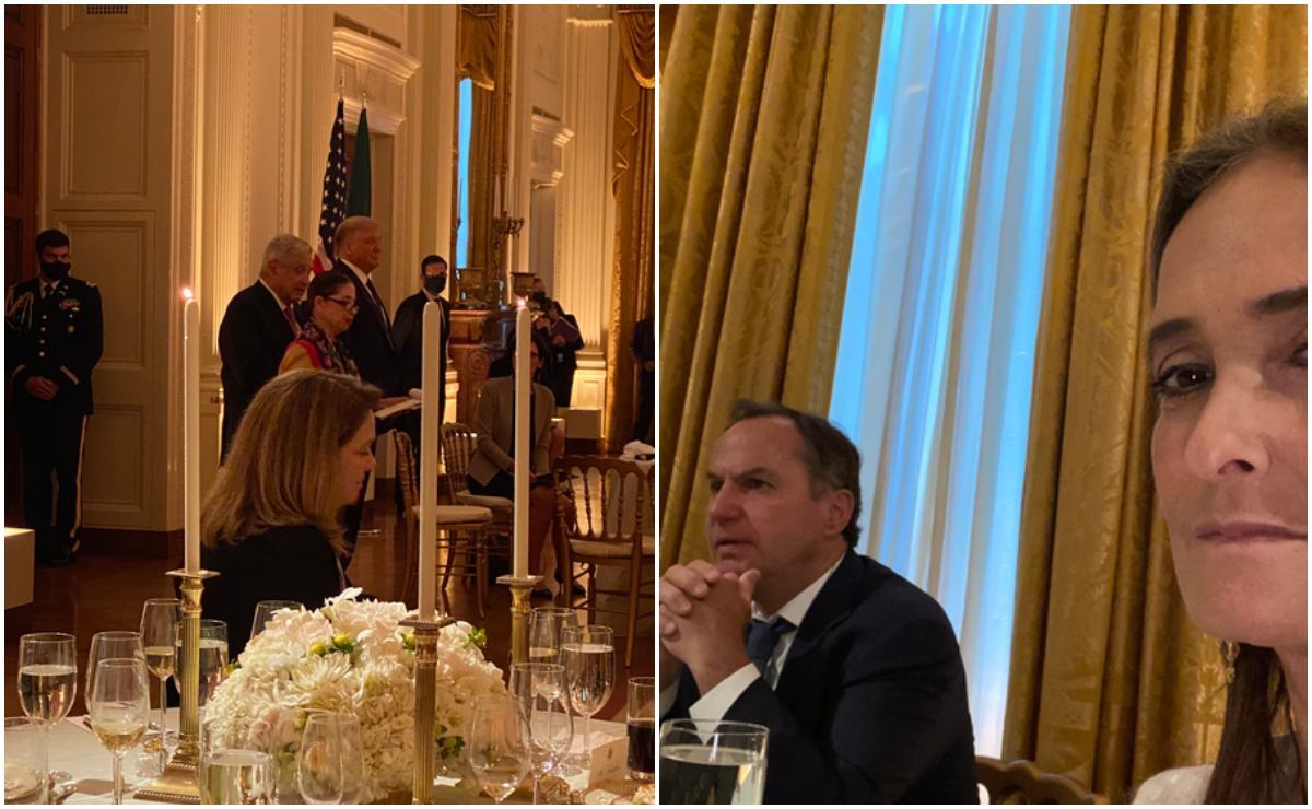 Paty Armendáriz comparte fotos de cena con Donald Trump y AMLO