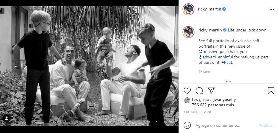 Ricky Martin se siente más cómodo que nunca en su propia piel a 11 años de salir del clóset