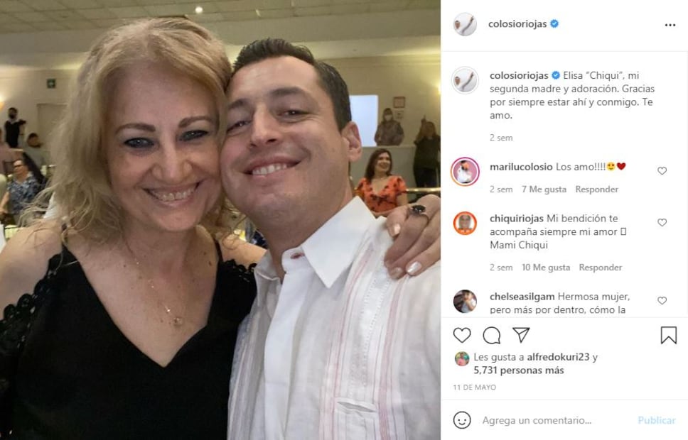 Luis Donaldo Colosio Riojas presume a su segunda mamá