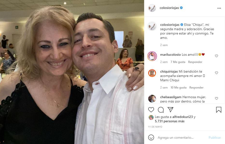 Luis Donaldo Colosio Riojas presume a su segunda mamá