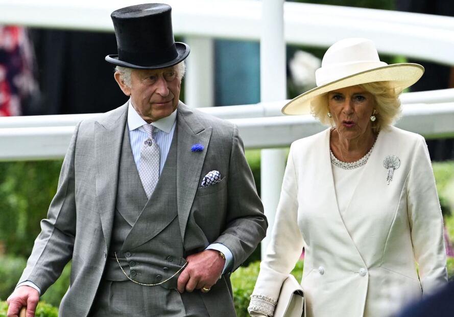 El rey Carlos III y la reina Camila en la carrera de caballos Royal Ascot / EFE