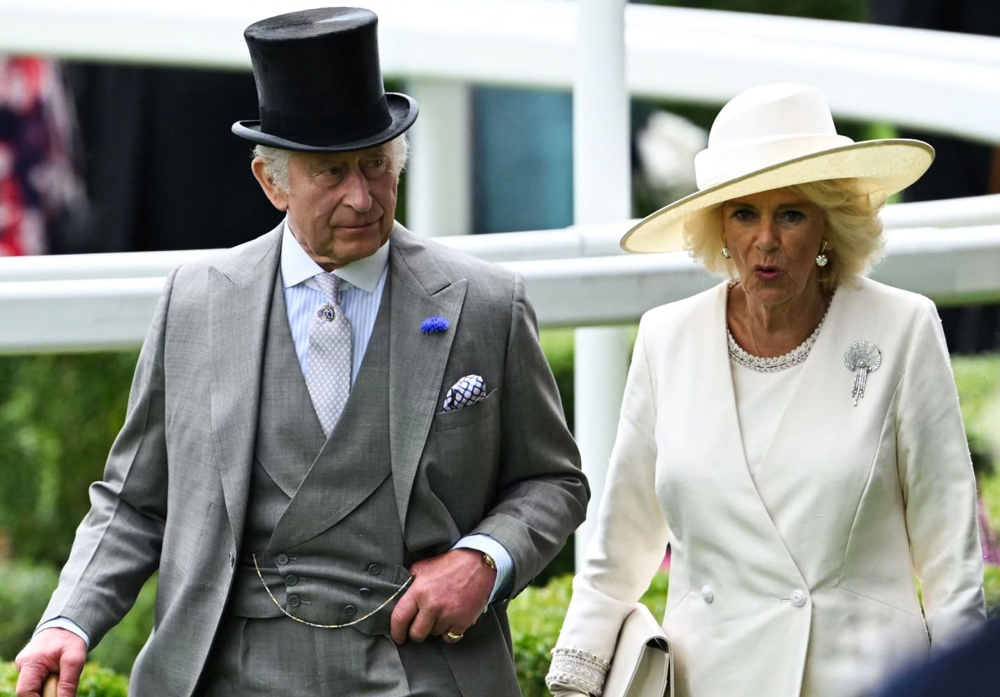 El rey Carlos III y la reina Camila en la carrera de caballos Royal Ascot / EFE