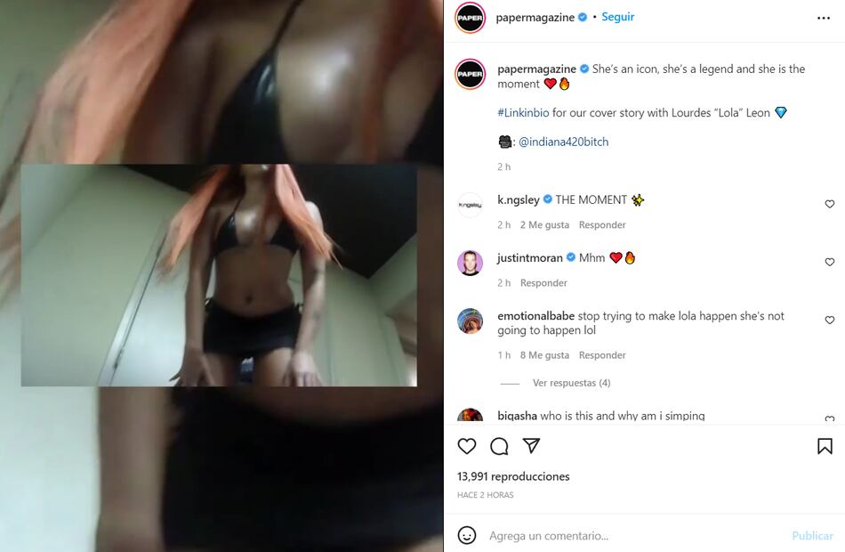 Hija de Madonna modela casi sin ropa para portada de revista 