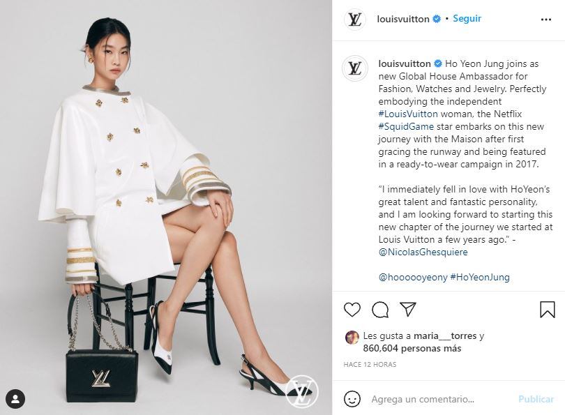 HoYeon Jung, de “El juego del calamar”, se vuelve embajadora global de Louis Vuitton