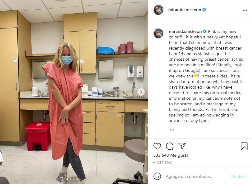 Miranda McKeon, actriz de “Anne with an E”, tiene cáncer de mama
