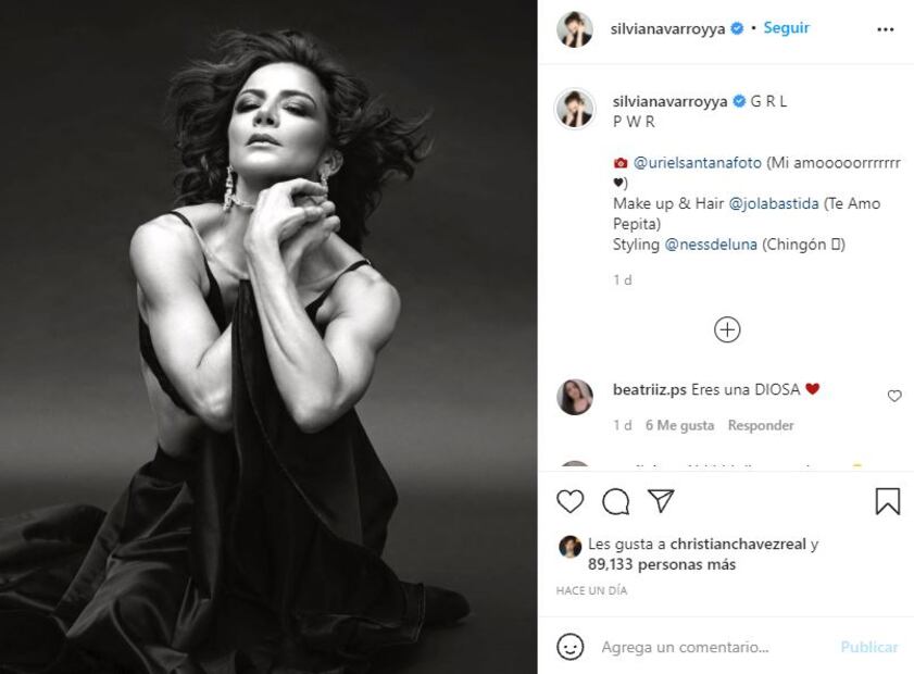 Silvia Navarro impacta con sus brazos fuertes y tonificados