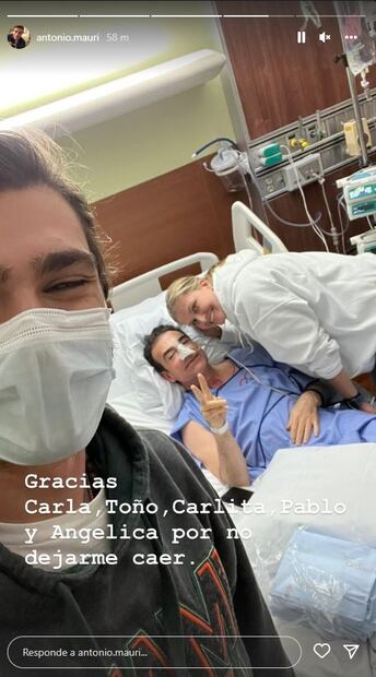 Toño Mauri comparte imágenes desde el hospital y su salida