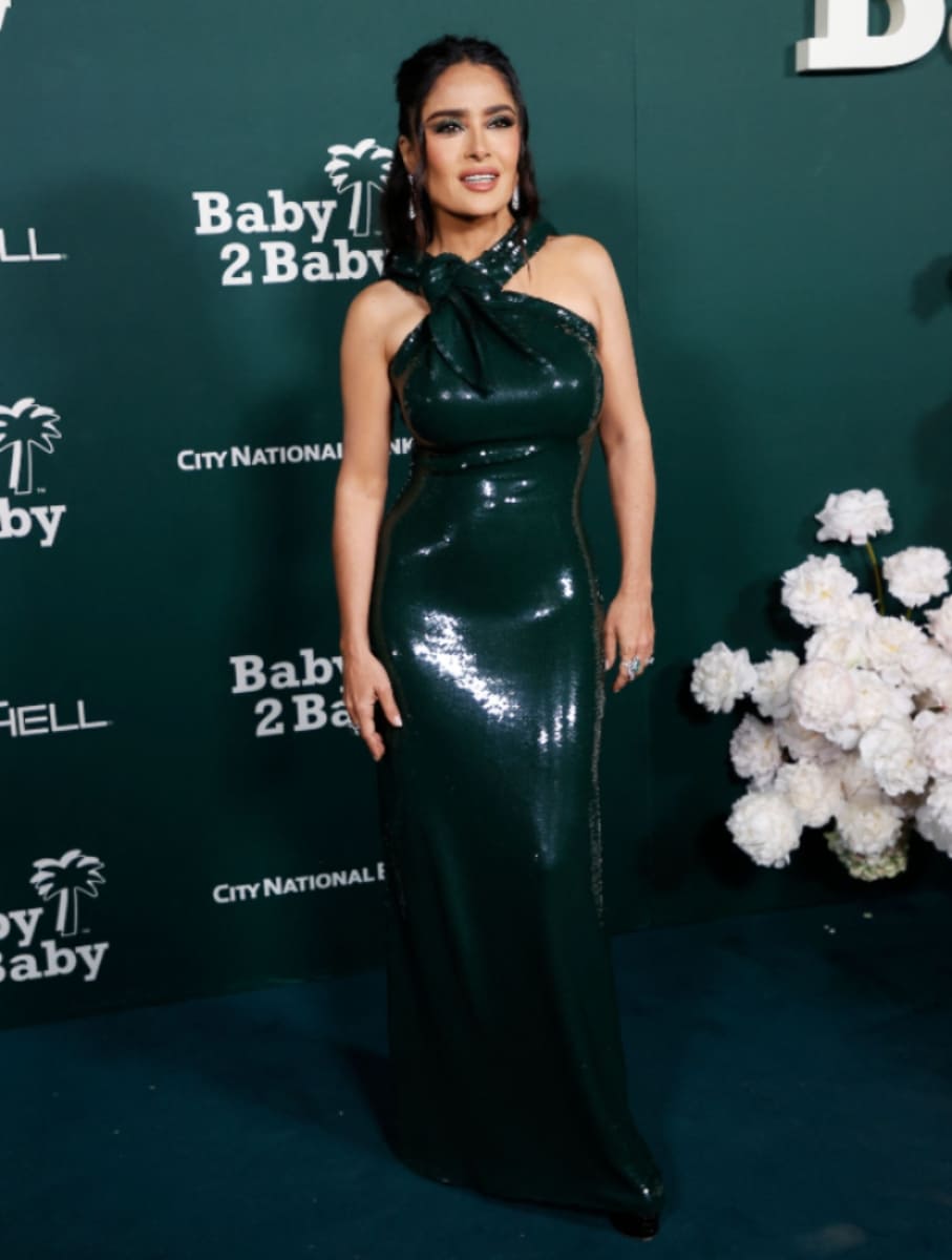 Salma Hayek en la gala benéfica Baby2Baby / AFP