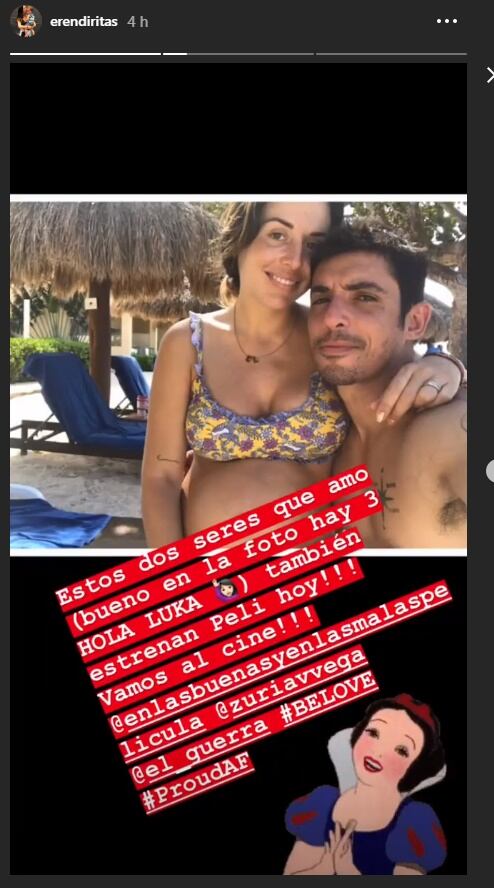 Foto: Zuria Vega estrena película y presume su enorme baby bump 