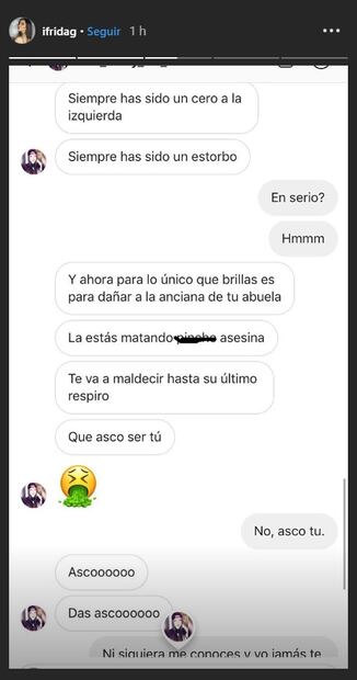 Frida Sofía denuncia ciberacoso: “que mi mamá no me quiere”
