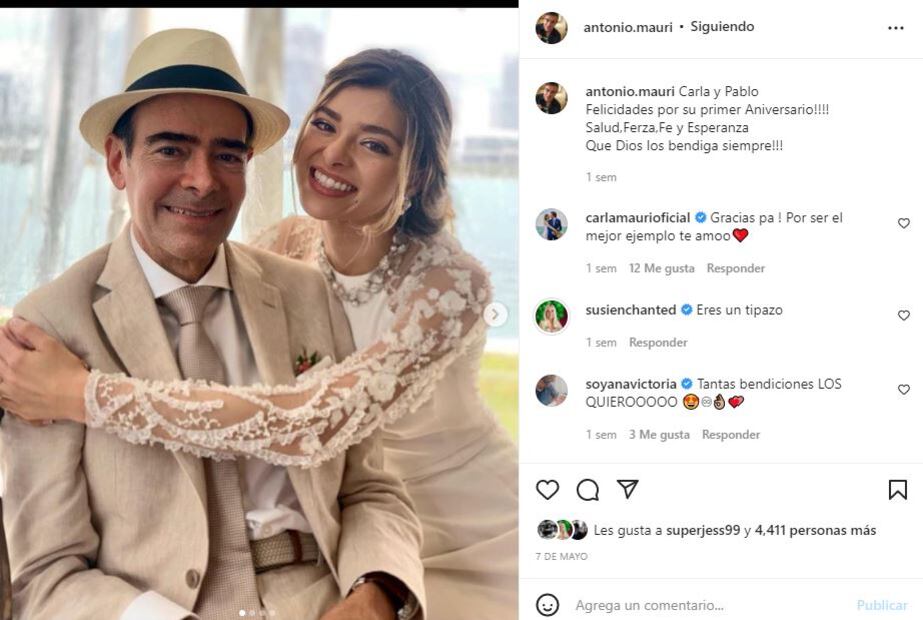 Toño Mauri habla de la llegada de su primera nieta Carla Isabelle