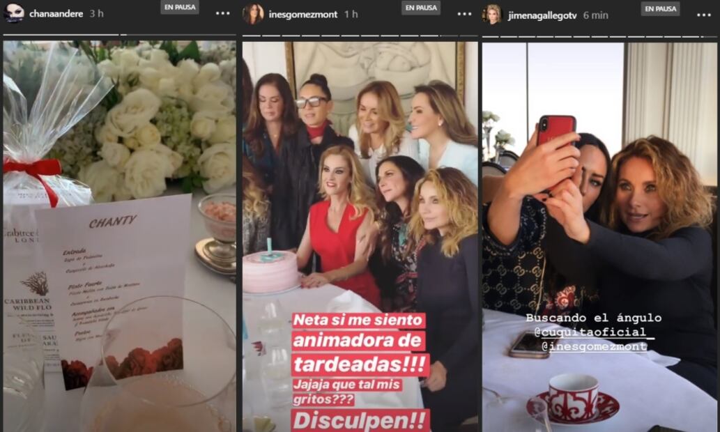 Inés Gómez Mont y Yolanda Andrade en tremenda fiesta por el cumpleaños de Chantal Andere 