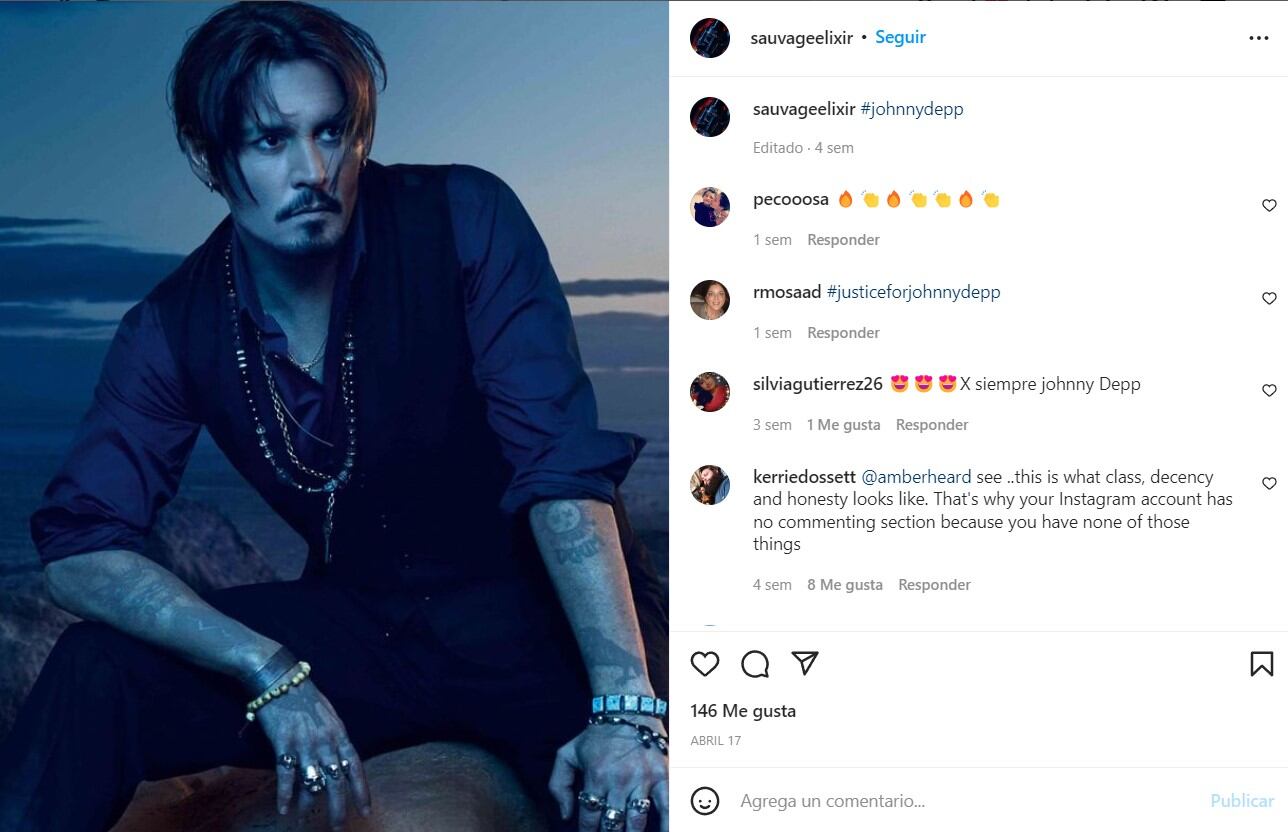 Johnny Depp. Las ventas del perfume 'Dior Sauvage' se disparan