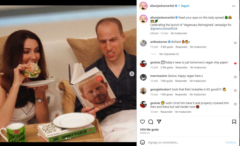 La 'pelea' del príncipe William y Harry retratada en curiosa parodia de la familia real británica