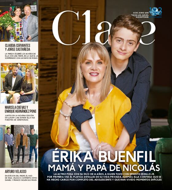 Érika Buenfil mamá y papá de Nicolás 
