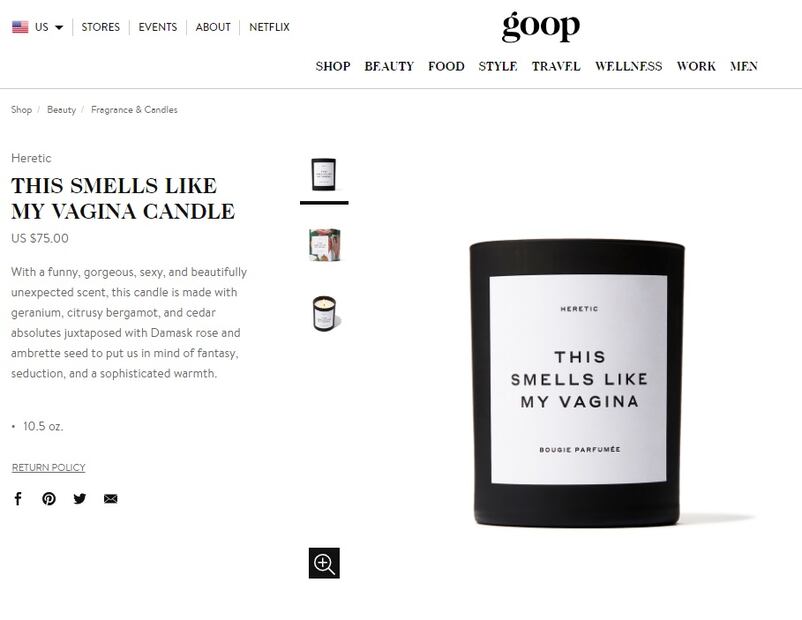 Elton John compró todas las velas 'íntimas' de Gwyneth Paltrow 