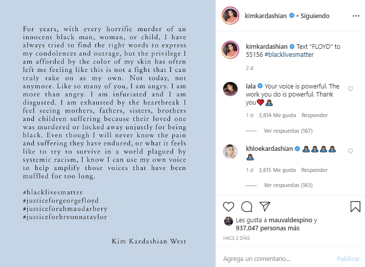 Billie Eilish, Kim Kardashian, Bruno Mars, Oprah y más protestan por la muerte de George Floyd