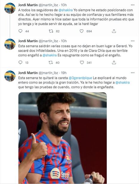 "Esta semana te quitaré la careta Gerard Piqué", periodista lanza amenaza contra el ex de Shakira