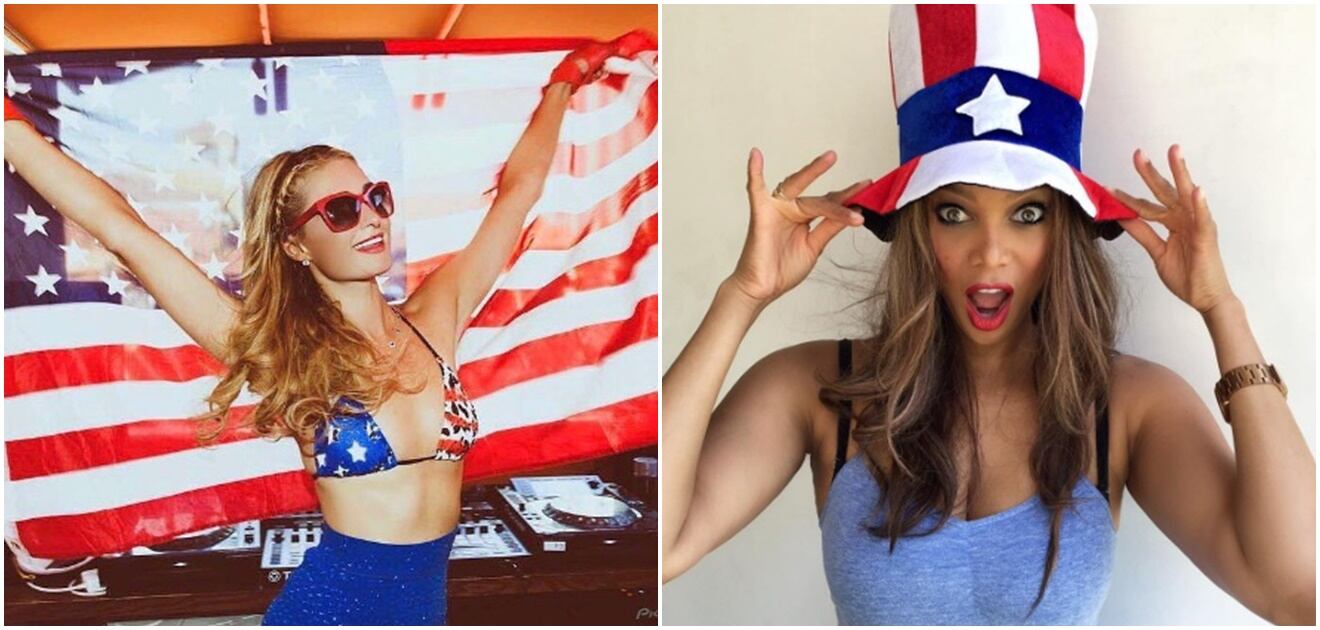 <p>Portaron orgullosos la bandera norteamericana.<strong>(Fotos: Instagram)</strong></p>
