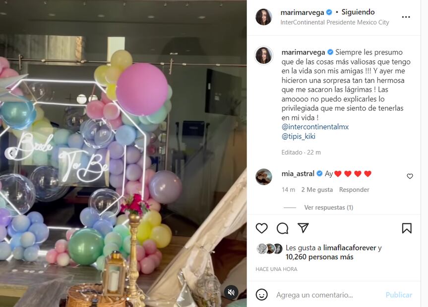 Marimar Vega se divierte en su despedida de soltera de frente a su próxima boda