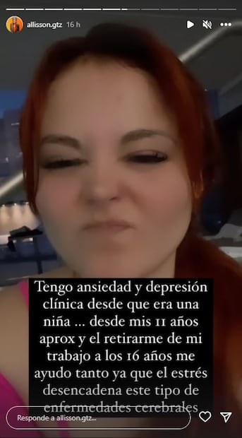 Allisson Lozz confiesa que sufre depresión clínica desde su infancia