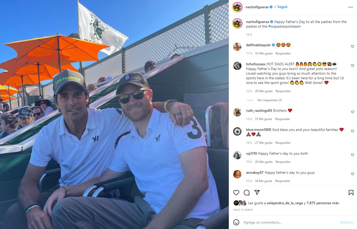 Nacho Figueras felicita al príncipe Harry en el Día del Padre ante el silencio de la familia real