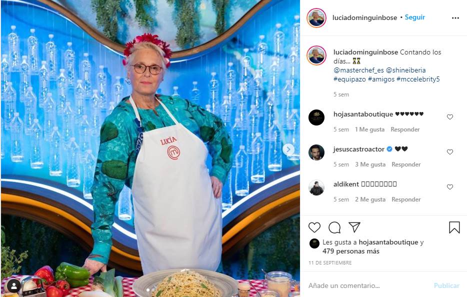La razón por la que Lucía Dominguín, hermana de Miguel Bosé, siempre lleva flores en la cabeza
