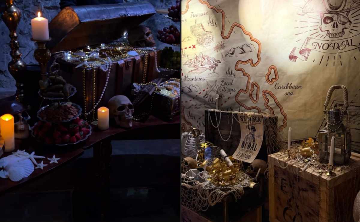 La decoración del cumpleaños de Christian Nodal / Fotos: Instagram @papikunno @aneliz_aguilar