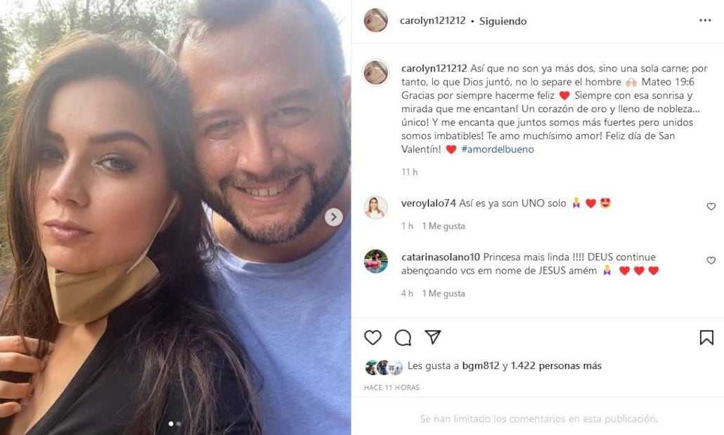 José Ramón y Carolyn Adams: En medio del escándalo celebran San Valentín