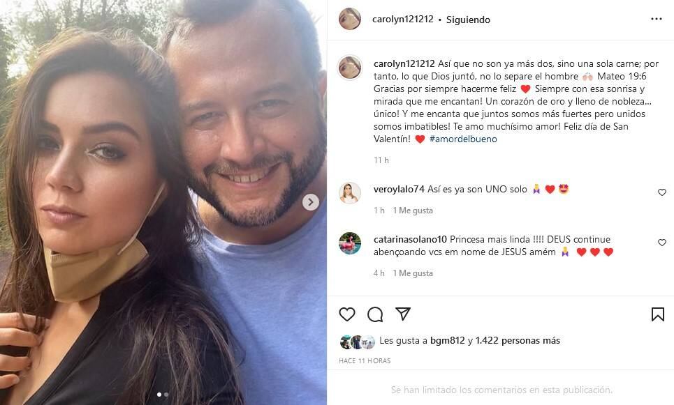 José Ramón y Carolyn Adams: En medio del escándalo celebran San Valentín