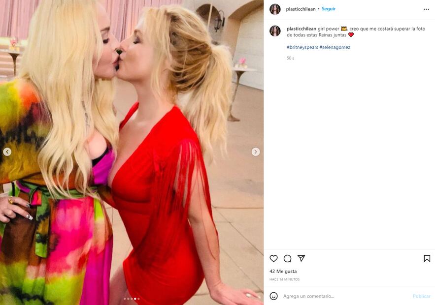 Britney Spears y Madonna recrean el icónico beso en la boca de 2003