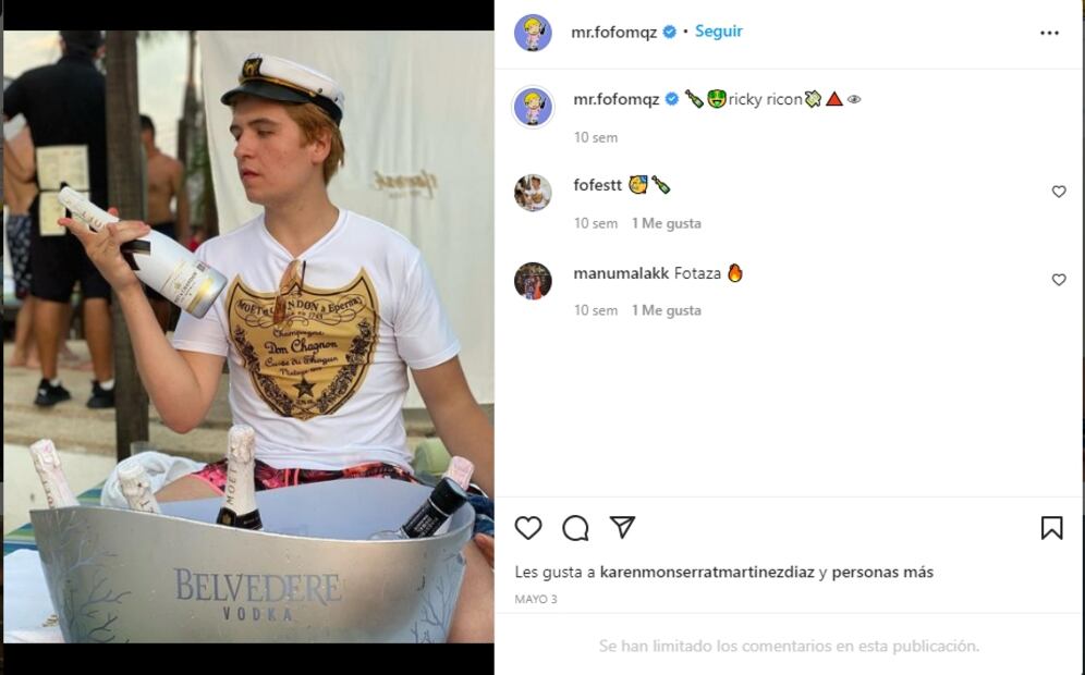 Fofo Márquez es acusado por influencer de no pagar en un antro