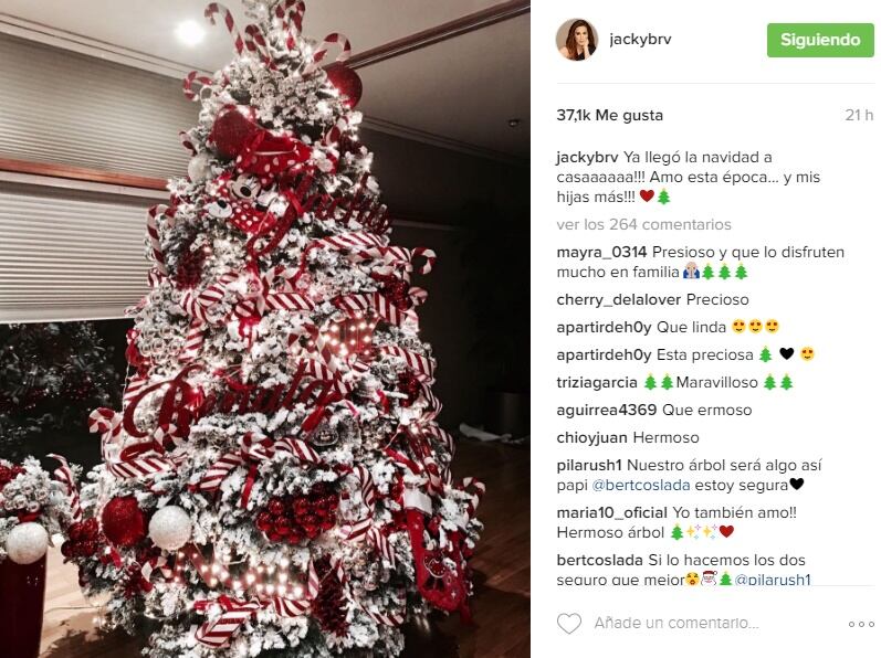 Los árbolitos de Navidad de las famosas mexicanas
