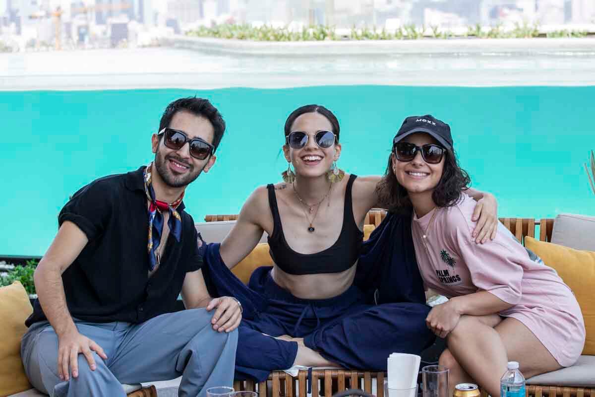 Israel Capetillo, Samantha Acuña y  Montse Altamirano. (Foto: Esteban Torreblanca)