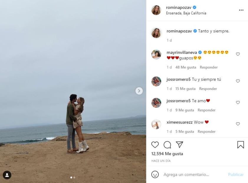 Hija de Mayrín Villanueva, Romina Poza, presume a su novio