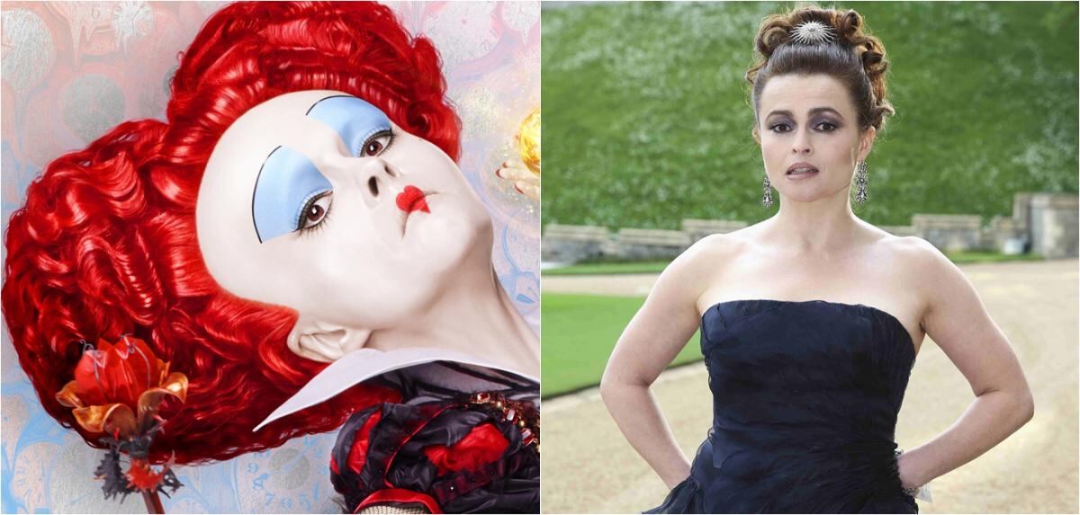 Así lucen los personajes de “Alicia a través del espejo” sin caracterización