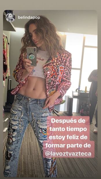 Belinda será coach en La Voz México y ella lo presume a sus fans