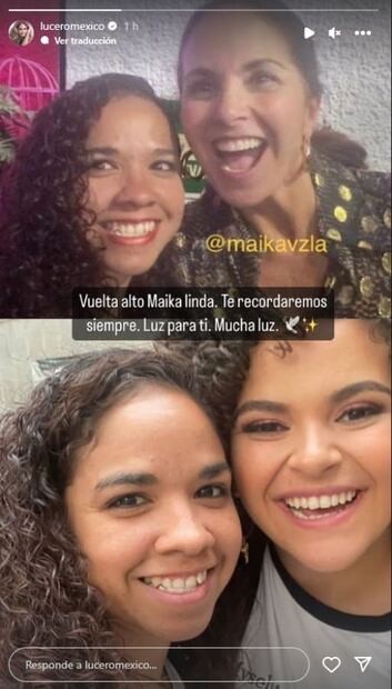 Lucero se despide de su fan Maika / Instagram